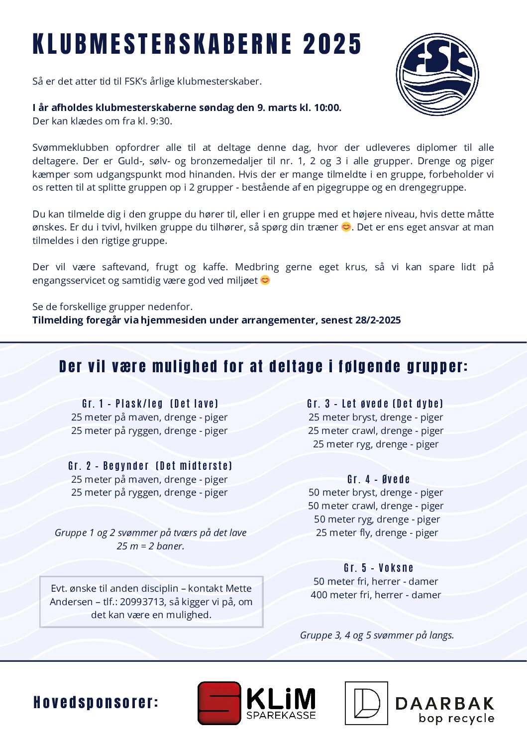 Klubmesterskaberne 2025