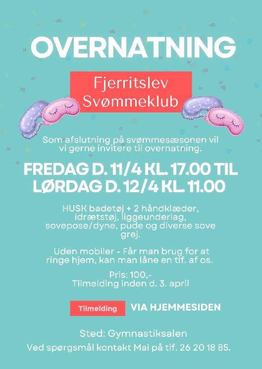 Overnatning For Børnehold 2025